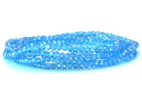 Armband mit Kristallperlen, Crystal Glasperlen, Gummiband, türkis, Länge ca. 40cm