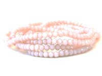 Armband mit Kristallperlen, Crystal Glasperlen, Gummiband, rosa matt, Länge ca. 40cm